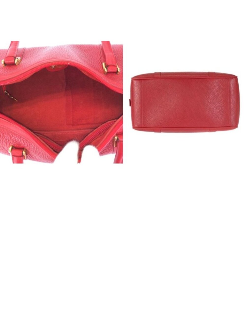 Gucci Vintage Interlocking Red Gold Leather 000 58 Mini Boston Bag - Picture 9 of 9